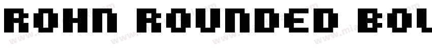 Rohn Rounded Bold字体转换